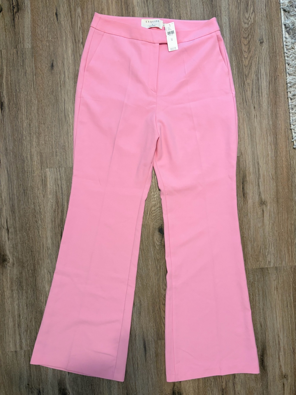 NWT Women's Beautiful Baby Pink Slim Leg Pants by Exquise from Anthropologie